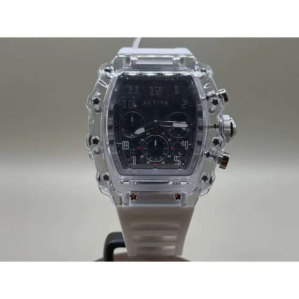 Activa Fury X Invicta Skeleton Dial White Men’s Watch 44mm BNIB